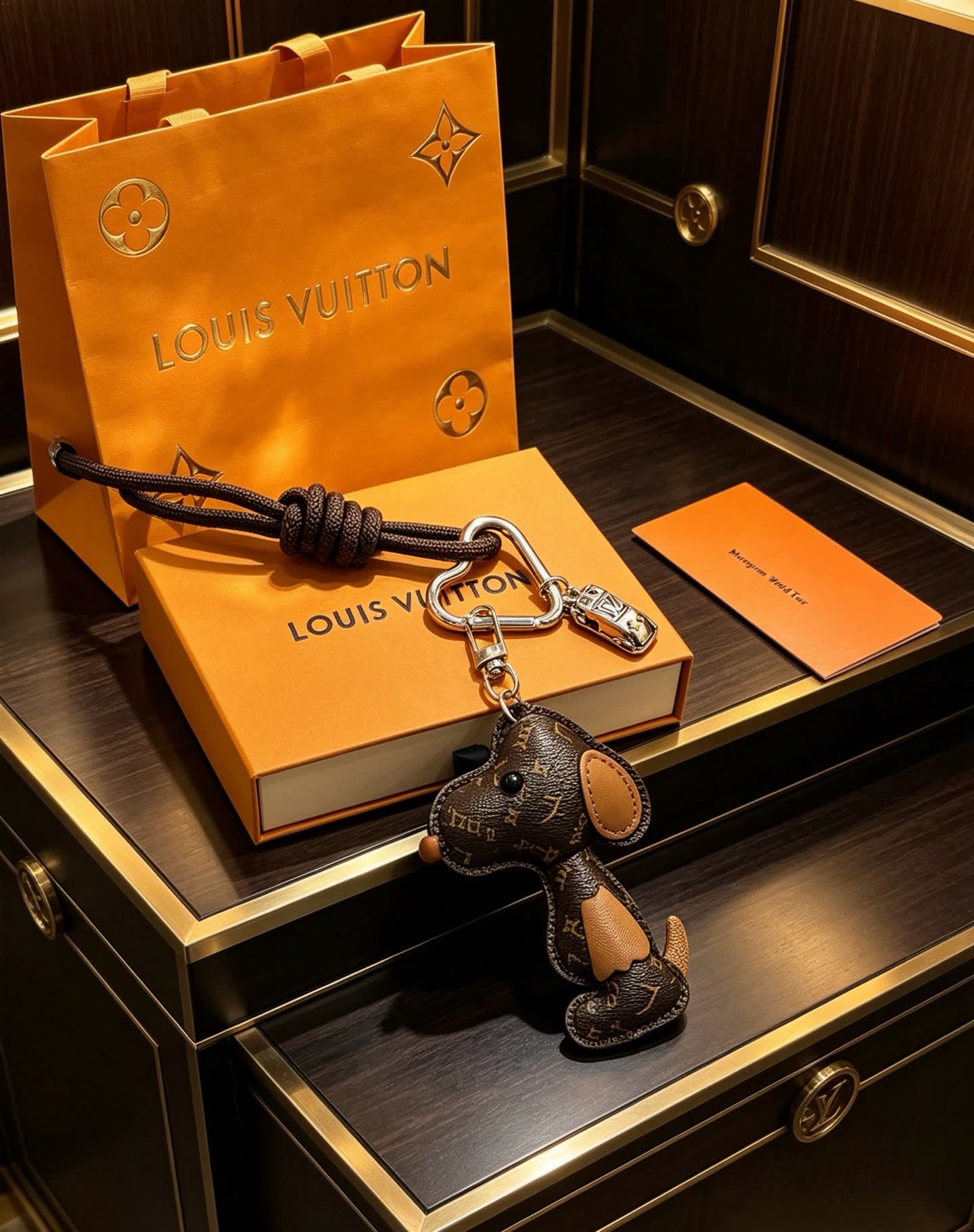 Louis Vuitton Monogram Dog Keychain Louis Vuitton Monogram Dog Keychain